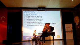 “Chopin Türkiye’de” projesi kapsamında bir Piyano Resitali düzenledi