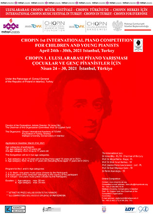 CHOPIN 1.Uluslararası Piyano Yarışması Çocuklar ve Genç Piyanistler için
